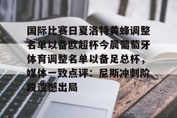 国际比赛日夏洛特黄蜂调整名单以备欧超杯今晨葡萄牙体育调整名单以备足总杯，媒体一致点评：尼斯冲刺阶段遗憾出局的简单介绍